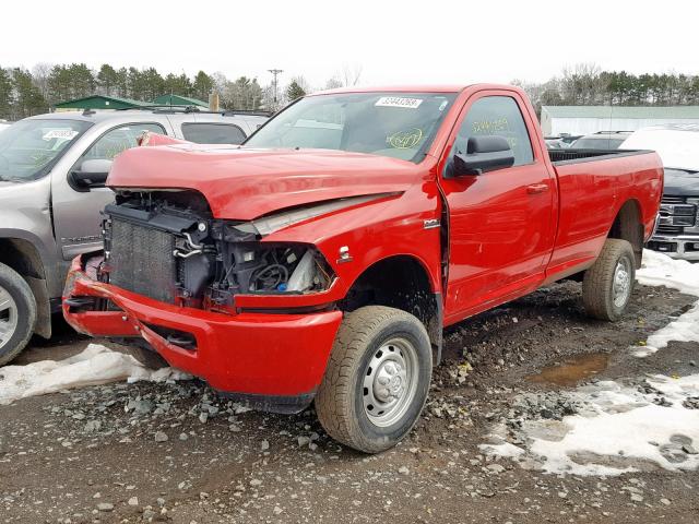 3D7LT2EL7BG628502 - 2011 DODGE RAM 2500 RED photo 2