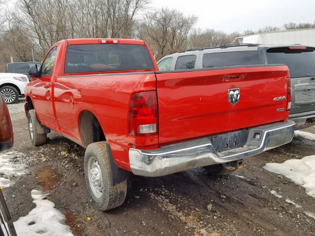 3D7LT2EL7BG628502 - 2011 DODGE RAM 2500 RED photo 3