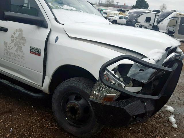 3D73Y4CL4BG549174 - 2011 DODGE RAM 3500 WHITE photo 10