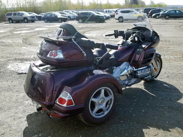 1HFSC47H46A514350 - 2006 HONDA GL1800 BURGUNDY photo 4