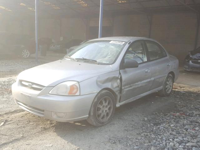 KNADC125246308360 - 2004 KIA RIO SILVER photo 2