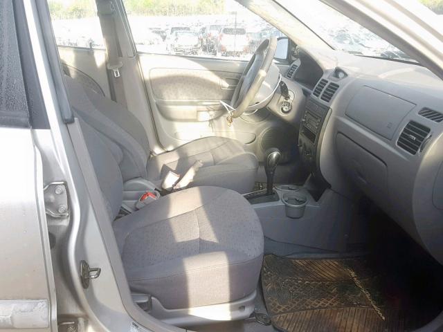 KNADC125246308360 - 2004 KIA RIO SILVER photo 5