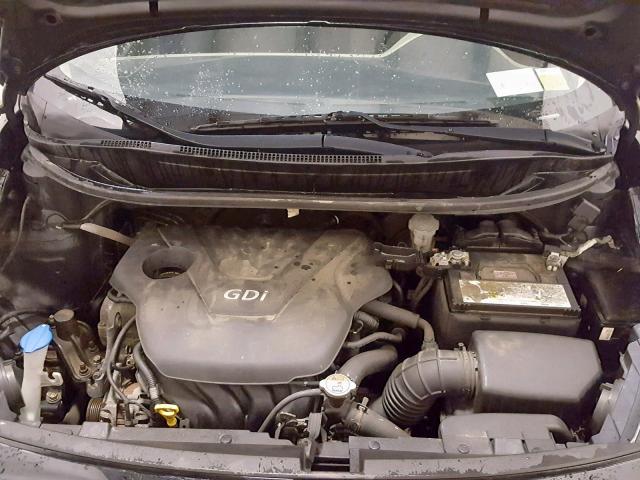 KNADM5A35E6355419 - 2014 KIA RIO LX BLACK photo 7