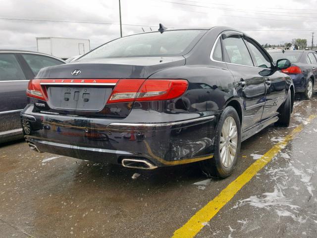 KMHFC4DD4BA540160 - 2011 HYUNDAI AZERA GLS BLACK photo 4