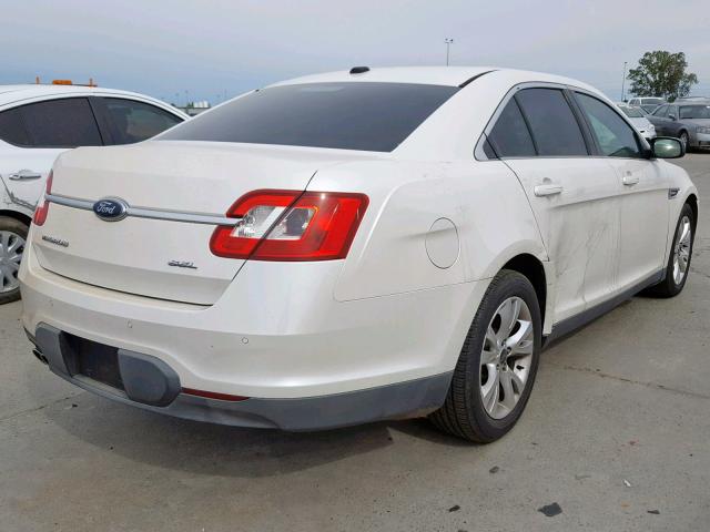 1FAHP2EW5BG187078 - 2011 FORD TAURUS SEL WHITE photo 4