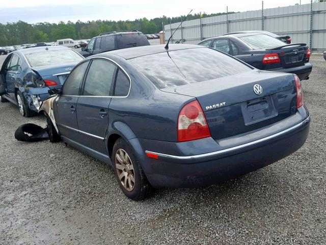 WVWPD63B33P267163 - 2003 VOLKSWAGEN PASSAT GLS BLUE photo 3