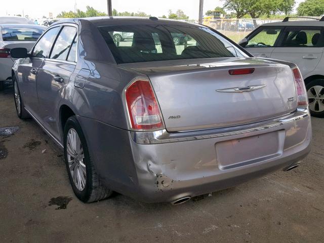 2C3CCARG7EH201315 - 2014 CHRYSLER 300 SILVER photo 3