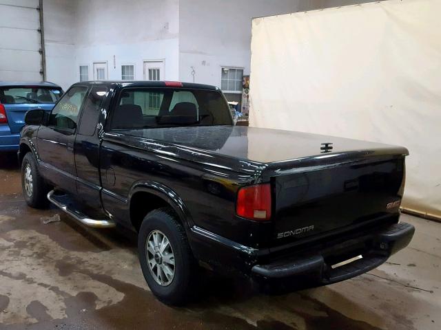 1GTDT19W328148864 - 2002 GMC SONOMA BLACK photo 3