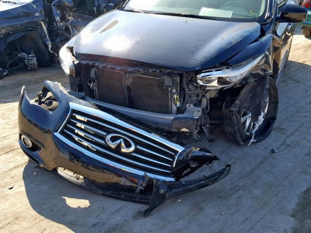 5N1AL0MN3EC515626 - 2014 INFINITI QX60 BLACK photo 9