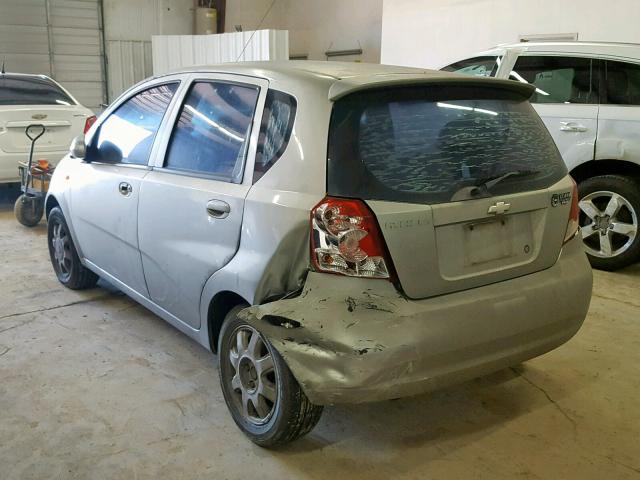 KL1TJ62654B251354 - 2004 CHEVROLET AVEO LS SILVER photo 3