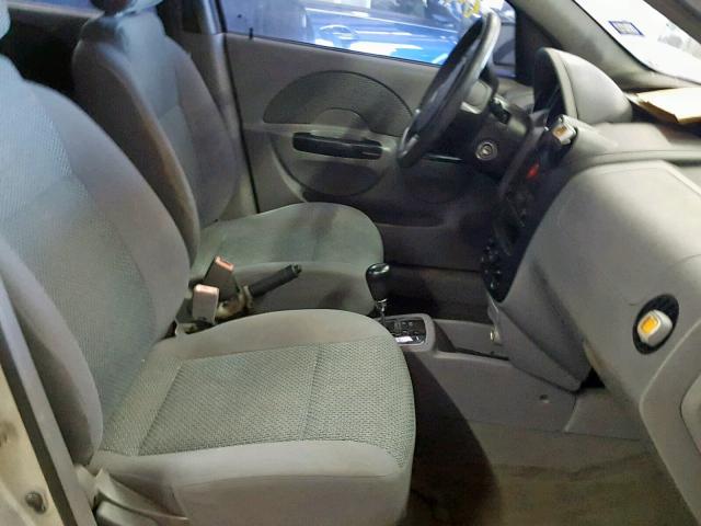 KL1TJ62654B251354 - 2004 CHEVROLET AVEO LS SILVER photo 5