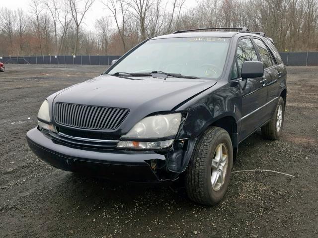 JT6HF10U7Y0144741 - 2000 LEXUS RX 300 BLACK photo 2