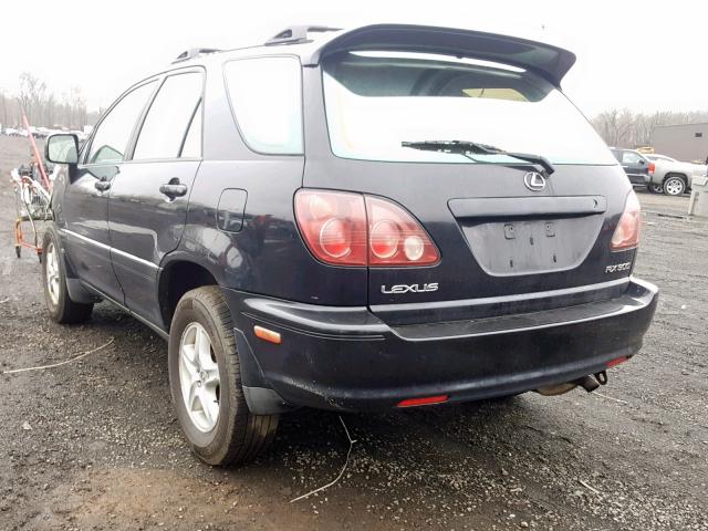 JT6HF10U7Y0144741 - 2000 LEXUS RX 300 BLACK photo 3