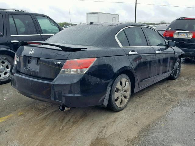 1HGCP368X8A085427 - 2008 HONDA ACCORD EXL BLACK photo 4