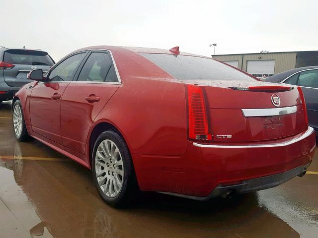 1G6DJ5EY8B0102839 - 2011 CADILLAC CTS PERFOR RED photo 3