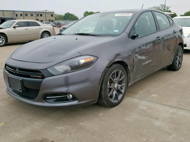 1C3CDFBB8GD529979 - 2016 DODGE DART SXT CHARCOAL photo 2