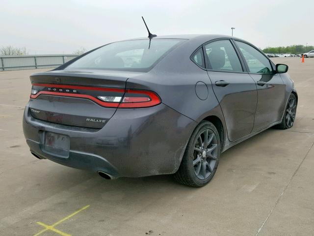 1C3CDFBB8GD529979 - 2016 DODGE DART SXT CHARCOAL photo 4