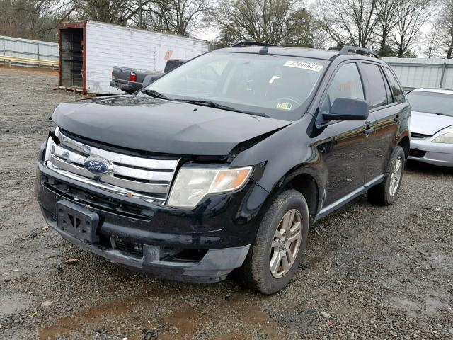 2FMDK36C28BA10212 - 2008 FORD EDGE SE BLACK photo 2