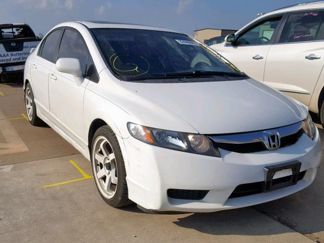 19XFA1F97AE066217 - 2010 HONDA CIVIC EXL WHITE photo 1