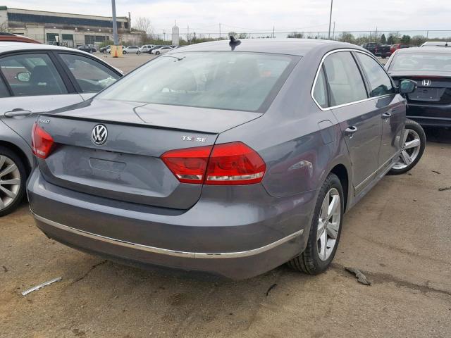 1VWBT7A33FC051028 - 2015 VOLKSWAGEN PASSAT SE GRAY photo 4