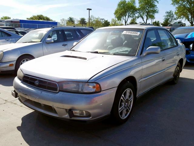 4S3BD6750V7213045 - 1997 SUBARU LEGACY GT SILVER photo 2