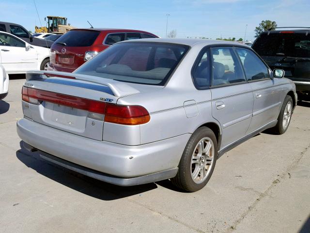 4S3BD6750V7213045 - 1997 SUBARU LEGACY GT SILVER photo 4