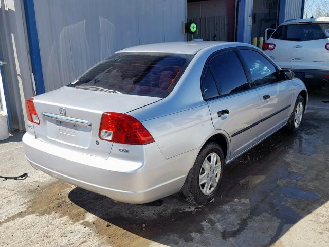 2HGES15193H625313 - 2003 HONDA CIVIC DX SILVER photo 4