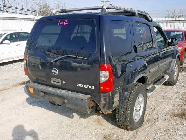 5N1ED28TX2C537055 - 2002 NISSAN XTERRA XE BLACK photo 4