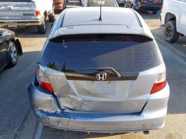 JHMGE8H50BC019971 - 2011 HONDA FIT SPORT BLUE photo 9