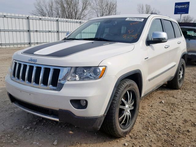 1J4RR5GT4BC533278 - 2011 JEEP GRAND CHER WHITE photo 2