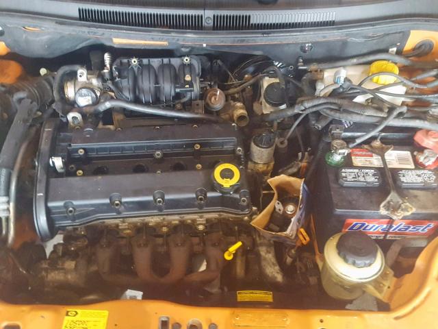 KL1TD56667B128968 - 2007 CHEVROLET AVEO BASE Pomarańczowy zdjęcie 7