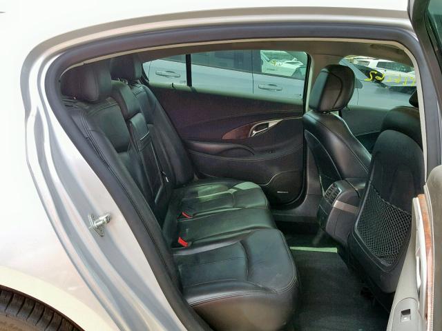 1G4GE5GV8AF176643 - 2010 BUICK LACROSSE C SILVER photo 6