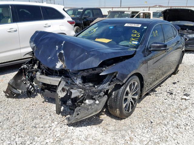 19UUB1F3XFA028203 - 2015 ACURA TLX GRAY photo 2