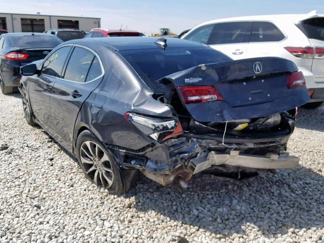 19UUB1F3XFA028203 - 2015 ACURA TLX GRAY photo 3