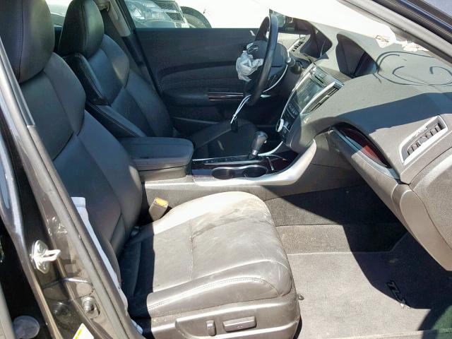 19UUB1F3XFA028203 - 2015 ACURA TLX GRAY photo 5