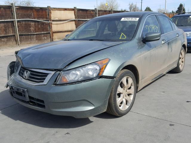 1HGCP26808A038238 - 2008 HONDA ACCORD EXL GREEN photo 2