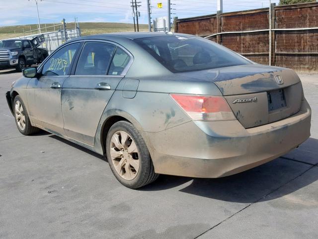 1HGCP26808A038238 - 2008 HONDA ACCORD EXL GREEN photo 3