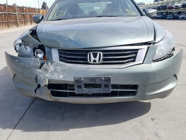 1HGCP26808A038238 - 2008 HONDA ACCORD EXL GREEN photo 9