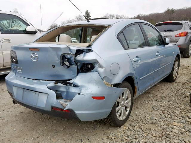 JM1BK32G481810137 - 2008 MAZDA 3 I BLUE photo 4