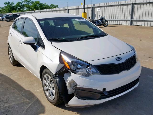 KNADM4A30F6527254 - 2015 KIA RIO LX WHITE photo 1