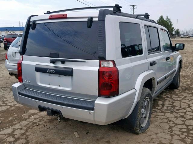 1J8HG48N26C230645 - 2006 JEEP COMMANDER SILVER photo 4
