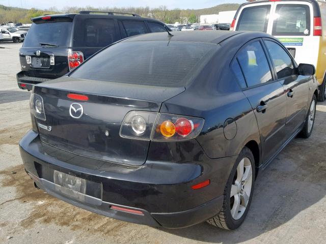 JM1BK323041144613 - 2004 MAZDA 3 S BLACK photo 4