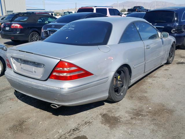 WDBPJ75J52A025879 - 2002 MERCEDES-BENZ CL 500 SILVER photo 4