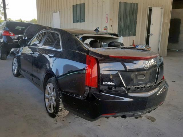 1G6AH5RX3D0145844 - 2013 CADILLAC ATS LUXURY BLACK photo 3