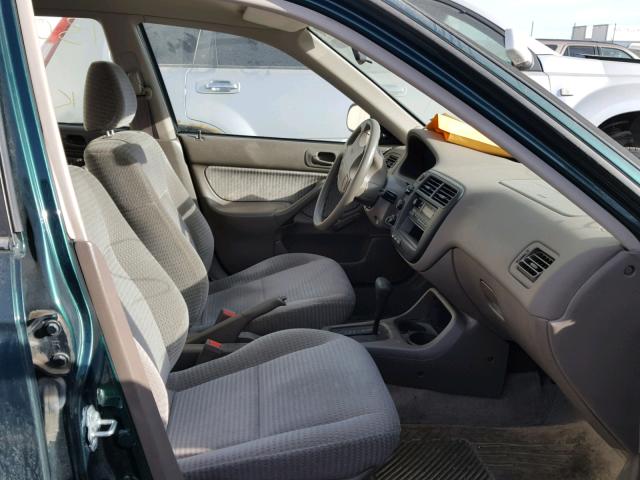 2HGEJ6614YH937349 - 2000 HONDA CIVIC BASE GREEN photo 5
