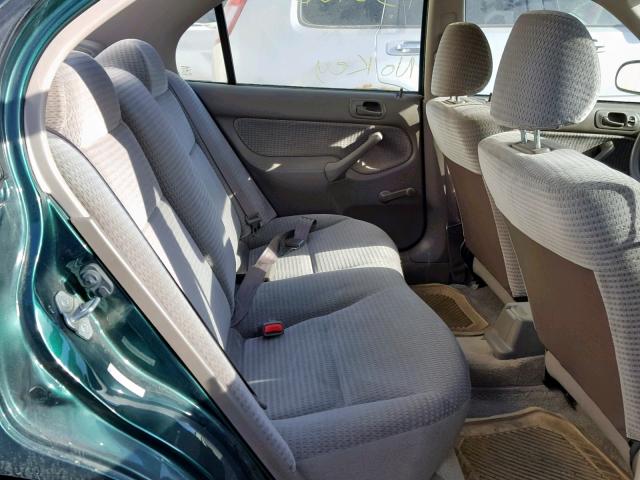 2HGEJ6614YH937349 - 2000 HONDA CIVIC BASE GREEN photo 6