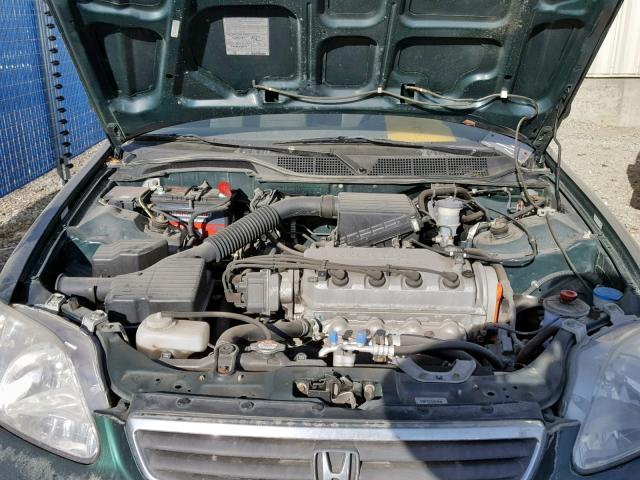 2HGEJ6614YH937349 - 2000 HONDA CIVIC BASE GREEN photo 7