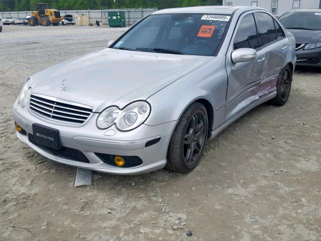 WDBRF76J76F815220 - 2006 MERCEDES-BENZ C 55 AMG SILVER photo 2