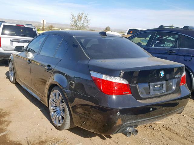 WBANW53598CT53935 - 2008 BMW 550 I BLACK photo 3