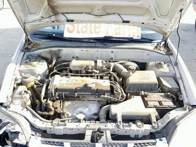 KMHCG45C25U636479 - 2005 HYUNDAI ACCENT GL SILVER photo 7